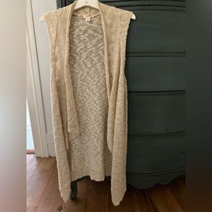 Exhilaration long sweater vest